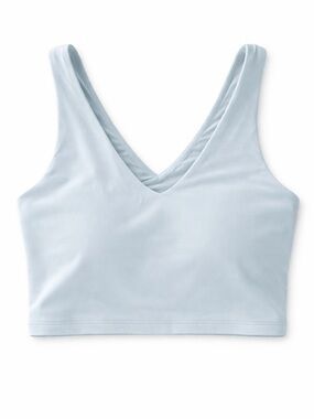 All in Motion Light Blue V-Neck Bralette Crop Top - Women Intimates